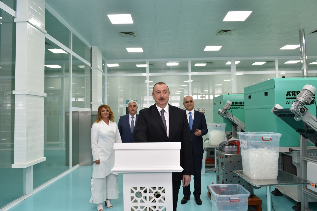 Pirallahı Sənaye Parkında zavodun açılış mərasimi